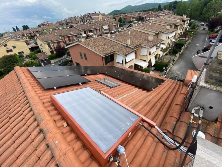 San Cesareo, impianto fotovoltaico 5,55 kWp + batterie