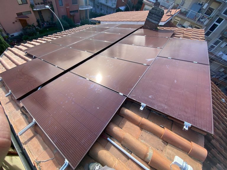Impianto fotovoltaico Roma color zona Talenti